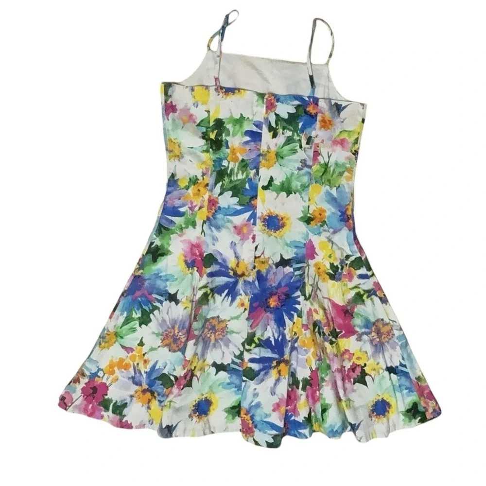 Girls Ralph Lauren Size 16 Colorful Floral Print Fit & Flare Summer Dress